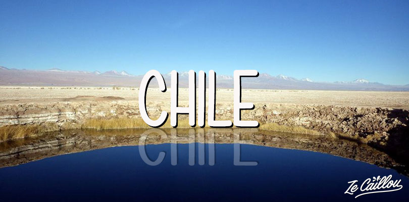 Perfect miror lac in Atacama, north Chile