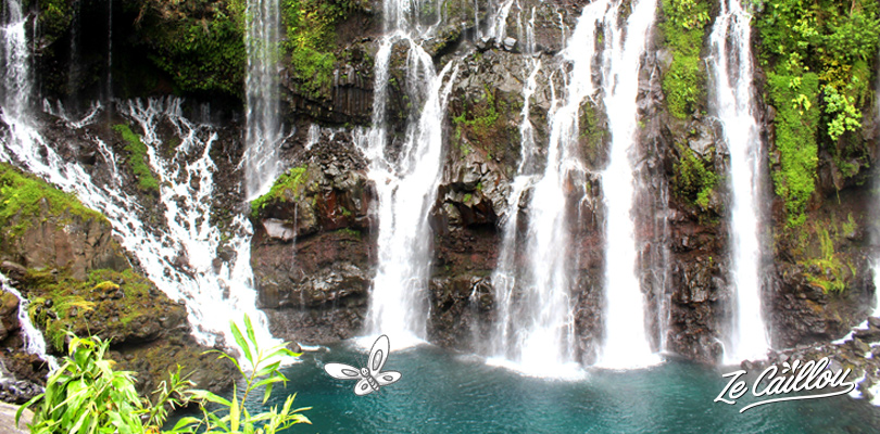 La cascade de Grand Galet, 1er des bassins de la rivière Langevin