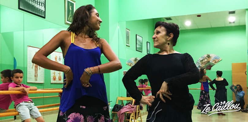 Julia, our great Flamenco teacher in Valladolid in Espagne