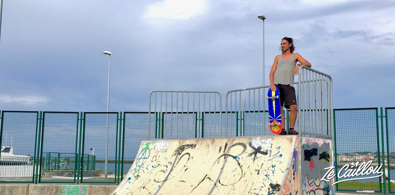 Sleep in Hondarribia on the spanish north coast, along the beach and have a little skate, Ze Caillou