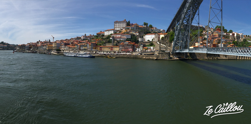 River Douro and Ponte Dom Luis I in Porto close to Ribeira district