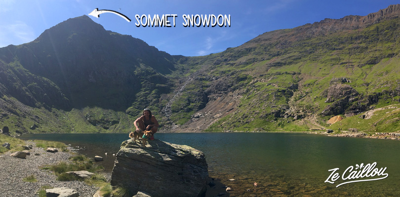 Lac situé en contre bas du plus haut sommet du Pays de Galles, le mont Snowdon