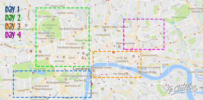 Découvrir Londres et ses quartiers en 4 jours avec le blog de voyage Ze Caillou