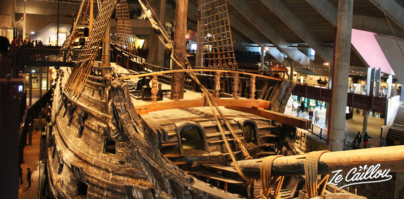 Visiter le musée de Vasa et son bateau viking sur l'île de Djurgarden à Stockholm en Suède.