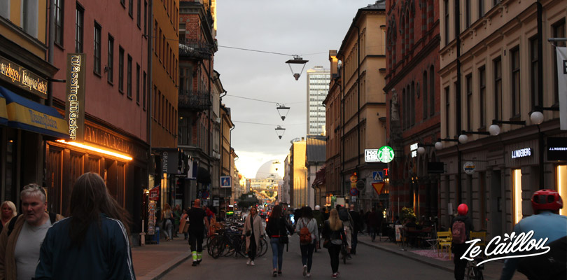 Baladez-vous dans les rues de l'île de Sodermalm à Stockholm en Suède.
