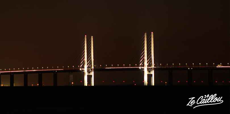Le pont qui relie Copenhague au Danemark et Malmö en Suède.