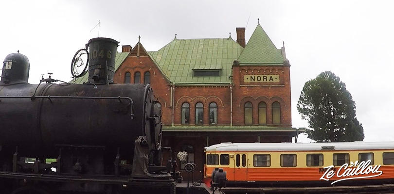 Visit the train museum in Nora a little town of Sweden