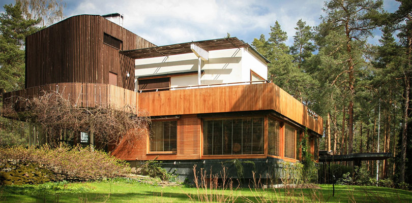 La villa Mairea desginée par l'architecte finlandais Alvar Aalto