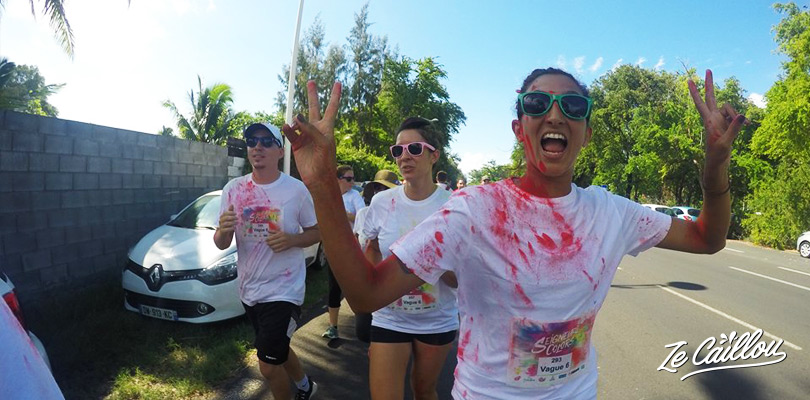 Have fun while doing sport at the Rainbow Run of Seigneurie Colors in La Reunion.