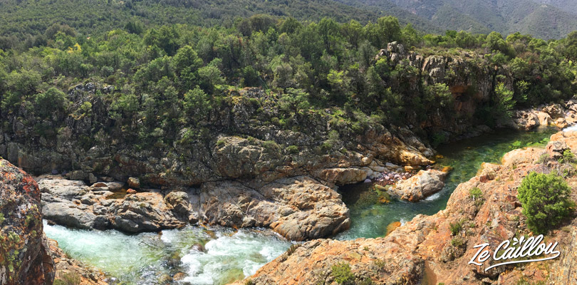 L'eau de la rivière du Fango en Corse est l'une des plus propre du monde.