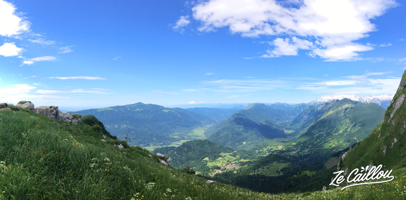 Beautiful panoramas when hiking the Mount KRN instead of Mount Triglav in Slovenia.