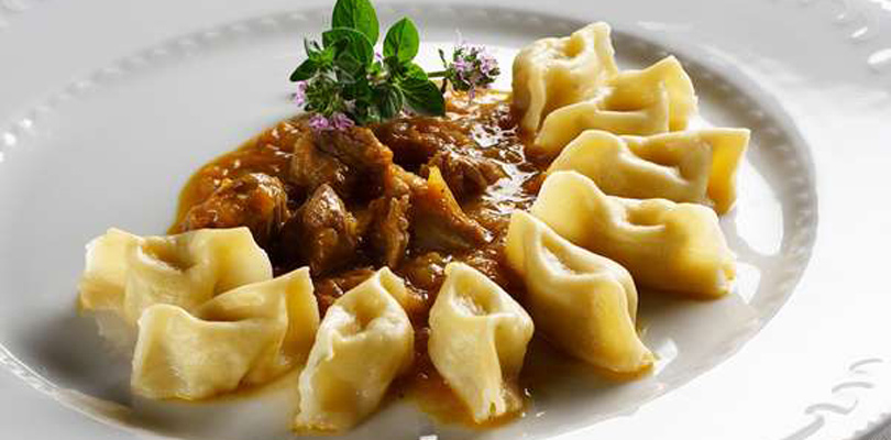 Taste slovenian food and gastronomy as pasta from idrija.