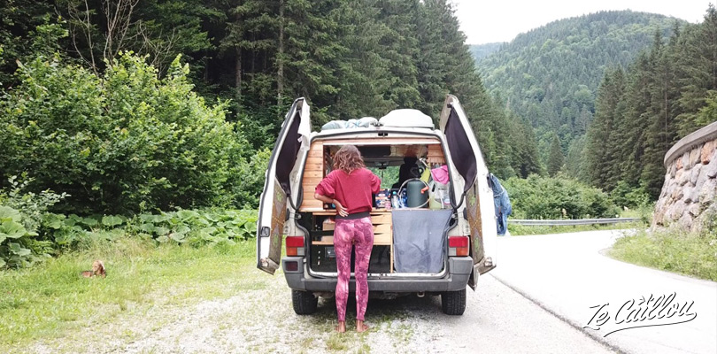 Vanlife in Slovenia is great, perfect spots in nature in Slovenia with our van.