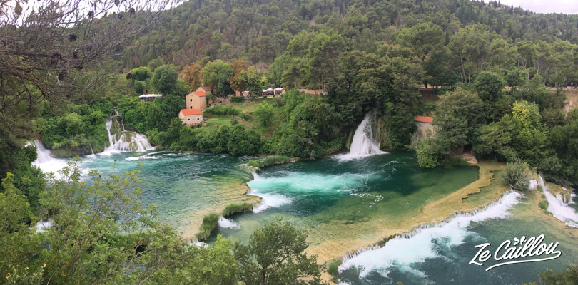 Lakes and waterfalls...beautiful KRKA landscapes close to Split in Croatia.