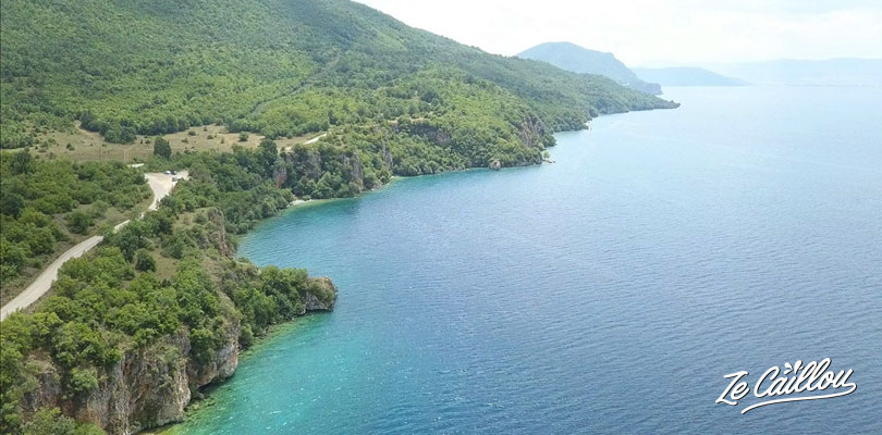 Les abords du lac Orhid, entre Macédoine et Albanie...magnifique pour les yeux et pour se poser en van.
