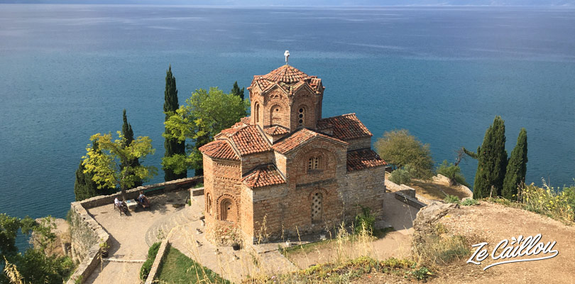 L'église Saint-John dans la jolie ville d'Orhid en Macédoine.