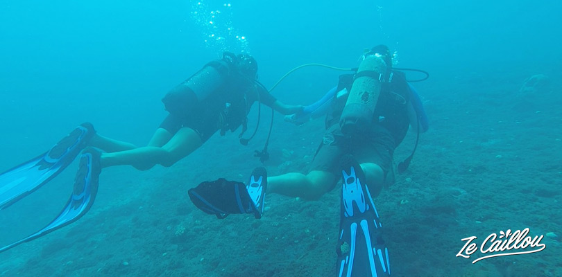 Learn to dive safely during the level 1 diving training in La Reunion.
