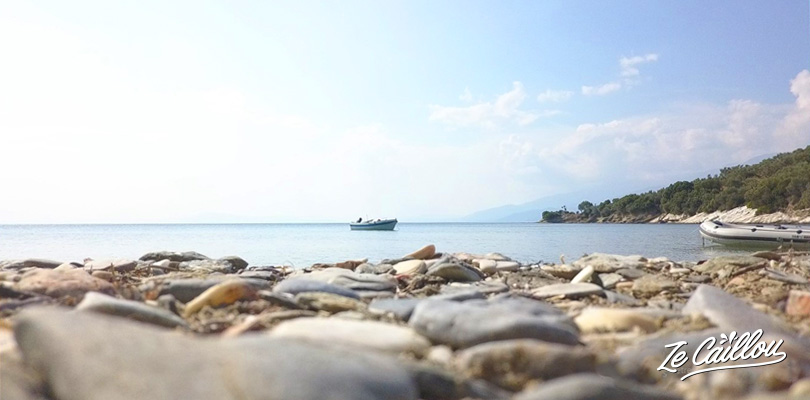 Amazing beaches in Pelion, during our road trip in Greece with a van.