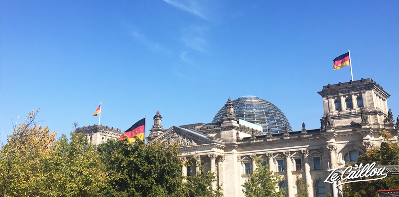 Il est possible de visiter la terrasse et le dôme du palais du Reichstag à Berlin.