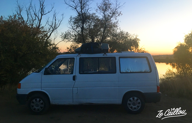 Our 1st spot to sleep in Hungary with a van close to Miskolc baths in the north.