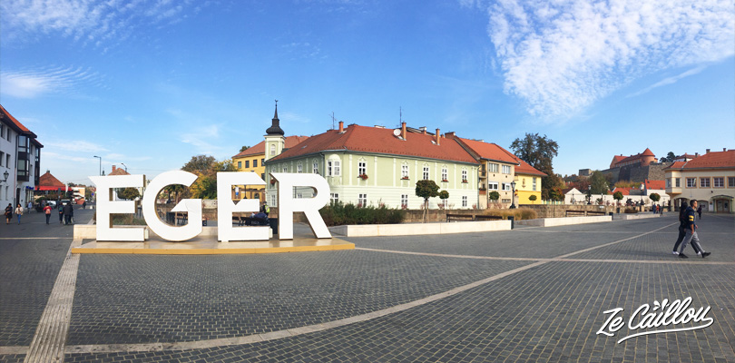 Visit Eger center town, a wine city, in the North of Hungary.