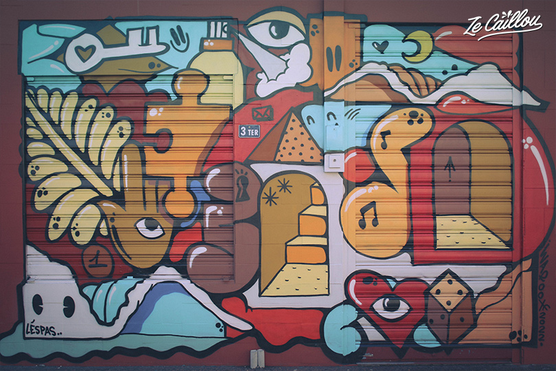 Graff à saint-paul, proche de lespas kulturel de la ville.
