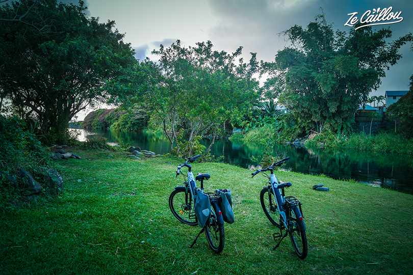 Little break at Bassin Bleu in the East coast of the island during our roadtrip by bike.