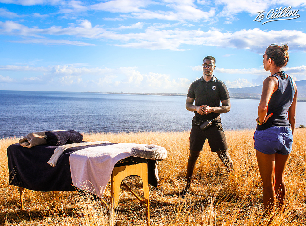 Take time to discuss with Antony to know if we have particular needs or wishes for this outdoor massage.
