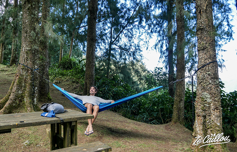 Super light travel hammock, for camping or picnicking.