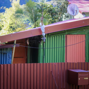 Case créole en taule à HellBourg, Réunion.