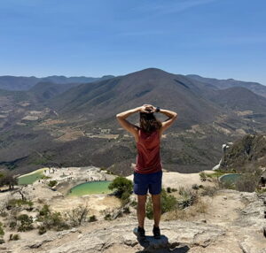 Magnificent view of the Hierve El Agua pools.
