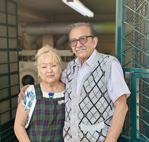 Petit couple de mexicains dans le quartier de notre 1er hébergement.