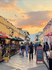 Visit Chiapas and stroll the pedestrian streets of San Cristobal de las Casas in Mexico.