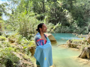 Swimming break in Chiflon Park in the Chiapas region